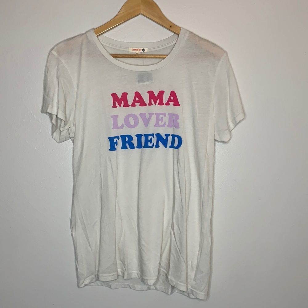 Sundry Mama Lover Friend T-shirt. Size 2 (8-10)